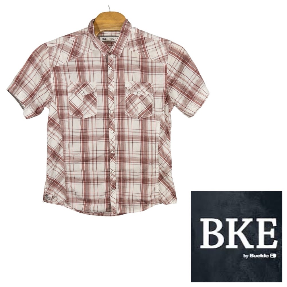 Buckle BKE Western White Rose Pearl Snap Shirt Mens XXL Rodeo‎ Cowboy Country